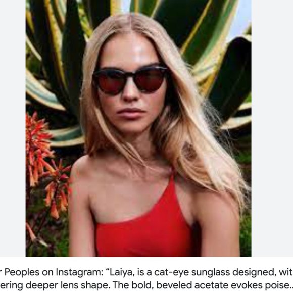 Oliver Peoples Laiya 55mm Gradient Butterfly Sunglasses MSRP$490 Rare Find Oliver Peoples Laiya 55mm Butterfly Black G-15 Polarized Sun  main image 4